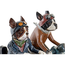 Figurine Décorative DKD Home Decor Résine Chien (2 pcs) (27 x 10 x 24 cm)