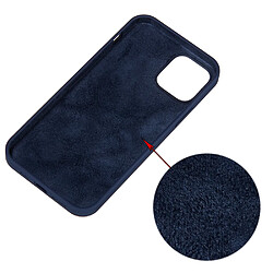 Coque en silicone couleur unie bleu nuit pour votre Apple iPhone 13 Pro Max 6.7 pouces