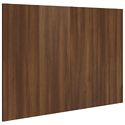 vidaXL Tête de lit Chêne marron 120x1,5x80 cm Bois d'ingénierie