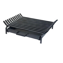 Visiodirect Grille horizontal avec tiroir coloris Noir - 50 x 40 cm