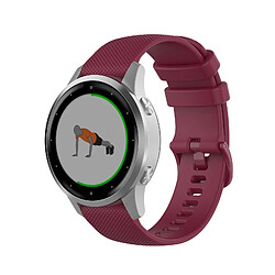 20 mm Bracelet de montre de rechange pour Garmin vivoactive 3 vivoactive 3 Musique Venu vivomove 3 Rouge Fronce