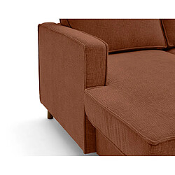 Acheter Lisa Design Jake - canapé panoramique d'angle droit 7 places convertible avec coffre en tissu velours relief