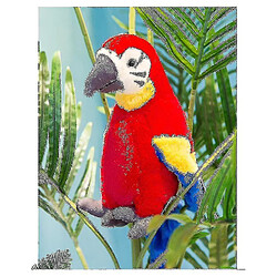 Avis Universal Ara perroquet peluche, oiseau rouge peluche animal peluche poupée pour enfant rouge