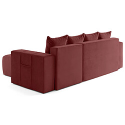 Avis Lisa Design Bruges - canapé d'angle réversible 4 places convertible avec coffre en velours