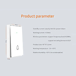 Universal Batterie pour le système d'alarme antivol de la maison(blanche) pas cher