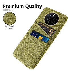 Coque en TPU anti-chute avec deux porte-cartes pour votre Huawei Mate 50 4G - jaune