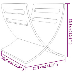 vidaXL Porte-revue en bois sur pied naturel pas cher