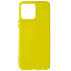 Avizar Coque Honor X8 Silicone Semi-rigide Soft-touch Fine Jaune