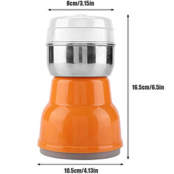 Universal Moulin à café électrique en acier inoxydable Ménager Broyeuse Fraiseuse Accessoires de café EU Plug | Moulin à café électrique(Orange) pas cher