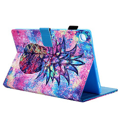 Acheter Etui en PU + TPU impression de modèle avec support ananas pour votre Samsung Galaxy Tab S5e SM-T720