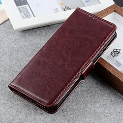 Etui en PU Cheval fou marron pour votre Xiaomi Mi 10 5G/Mi 10 Pro 5G