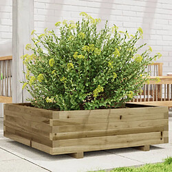 vidaXL Jardinière 80x80x26,5 cm bois de pin imprégné