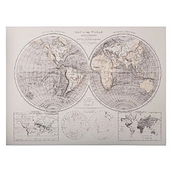 Atmosphera, Createur D'Interieur Toile murale impression Monde - L. 58 x H. 78 cm - Marron