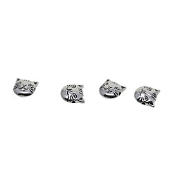 Acheter 30 pièces en tibétain argent spacer charme perles diy bijoux conclusions tête de chaton