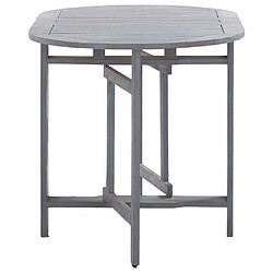 Maison Chic Mobilier à dîner 5 pcs de jardin - Ensemble table et chaises d'extérieur - Salon/Mobilier de jardin classique Bois d'acacia massif Gris -MN63699 pas cher