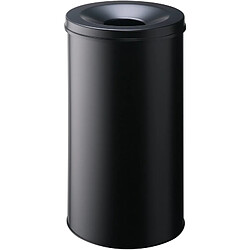 DURABLE Corbeille à papier SAFE ROND 65, 60 litres, noir ()