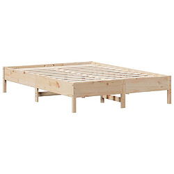 Vidaxl Cadre de lit 150x200 cm bois de pin massif