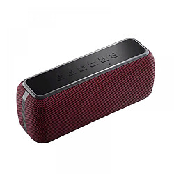 General Haut-parleur Bluetooth Big Loud 60W, haut-parleur stéréo puissant extérieur avec basses riches, haut-parleur portable étanche IPX6 Bluetooth 5.3,/40H/carte TF/AUX/EQ (rouge)