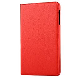 Wewoo Housse Étui rouge pour Samsung Galaxy Tab A 10.1 / T580 Litchi Texture horizontale Flip 360 degrés rotation en cuir avec support