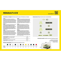 Heller Maquette Voiture Maquette Camion Renault 4 Cv