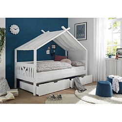 Acheter UB DESIGN Lit enfant Juletta 90x200cm blanc