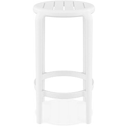 Acheter Alterego Tabouret de jardin mi-hauteur 'PEYA MINI' blanc en matière plastique