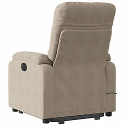 Acheter Maison Chic Fauteuil Relax pour salon, Fauteuil inclinable de massage électrique taupe -GKD24116