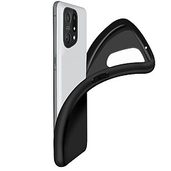 Acheter Avizar Coque Oppo Find X5 Résistante Silicone Gel Souple Flexible Noir