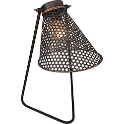 Antic Line Creations Lampe industrielle en fer 22 x 47 cm.