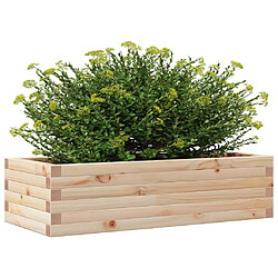 Avis vidaXL Jardinière 90x40x23 cm bois de pin massif