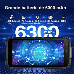 Avis NC Telephone portable DOOGEE S41MAX 5.5 pouces 6300mAh Robuste Smartphone 16+256Go Android-NFC-déblocage du visage-13+8MP - Noir