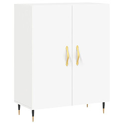 Acheter vidaXL Buffet haut Blanc 69,5x34x180 cm Bois d'ingénierie