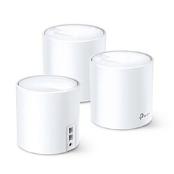 TP-Link DECO X60(3-PACK) système Wi-Fi maillé Bi-bande (2,4 GHz / 5 GHz) Wi-Fi 6 (802.11ax) Blanc 2 Interne