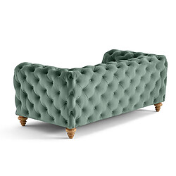 Avis Lisa Design Walter - canapé 2 places chesterfield en velours - pieds bois