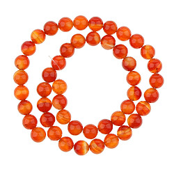 1 brin brillant surface perles agate rouge perles de pierre bricolage artisanat 8mm