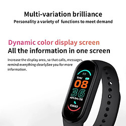 NC Noir-Bracelet connecté de Sport pour enfants, pour IOS et Android, montre intelligente M6, pour hommes et fem