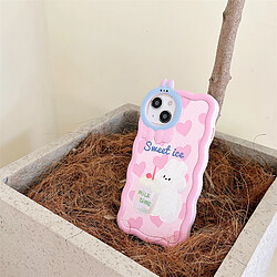 GUPBOO Étui pour iPhone11ProMax Cream Ice Cream Bunny Cute Phone Case Girl Soft