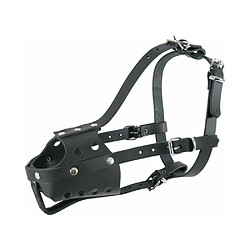 ZOLUX Muselière en cuir pour chien type police noire Taille 5.