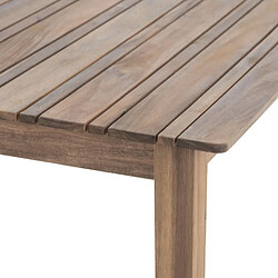 Avis Hesperide Table de jardin en bois 6 Personnes - L. 160 x H. 75 cm - Beige