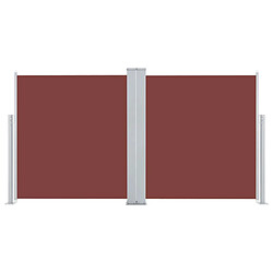 Avis vidaXL Auvent latéral rétractable Marron 117x600 cm