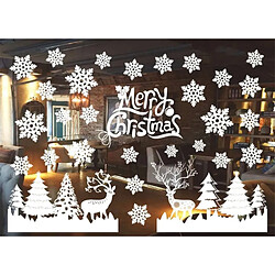 Avis Wewoo Sticker 3 PCS De Noël Décoration Flocons De Neige Fenêtre Autocollants Stickers Muraux Amovible, Style Aléatoire Livraison, Taille: 55 * 38 cm