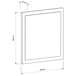 Avis Applique LED 16W carrée mince balcon terrasse jardin IP65 230V 30x30cm