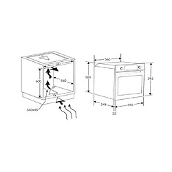 Acheter Four intégrable multifonction 65l 60cm catalyse noir - FIDCN665 - CANDY