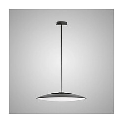 Luminaire Center Suspension Slim Noir, blanc givré