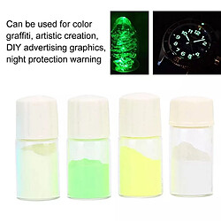 Acheter 4 couleurs Professionnel Montre Lumineux Fluorescent Poudre Kit, 5 pièces de Mélange Liquide Nuit Avertissement, montre Partie Réparation Outil, pour