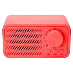 General Haut-parleur Bluetooth rétro portable, haut-parleur Bluetooth couleur Candy Cute, design rétro élégant, adorable haut-parleur pour chambre, décoration de bureau, cadeau idéal pour enfants, filles, femmes (rouge)