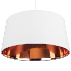 Beliani Lampe suspension KALLAR Blanc pas cher