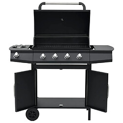 Avis vidaXL Barbecue à gaz 4+1 zones de cuisson Noir Acier