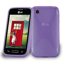 Cadorabo Coque LG L40 Etui en Mauve