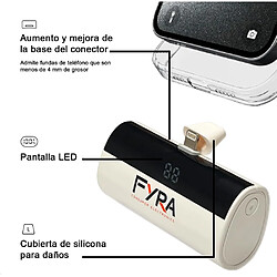 SANAG Cargador Portátil Para Iphone Y Android Mini, 3300Mah Power Bank Pd Pequeña Y Ligera Batería Externa, Powerbank Con Pantalla Led Modelo Compatible Con Iphone Y Android (Blanc, Lighting)